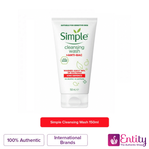 Simple Kind Defense + Anti-BAC Cleansing Face Wash 150ml