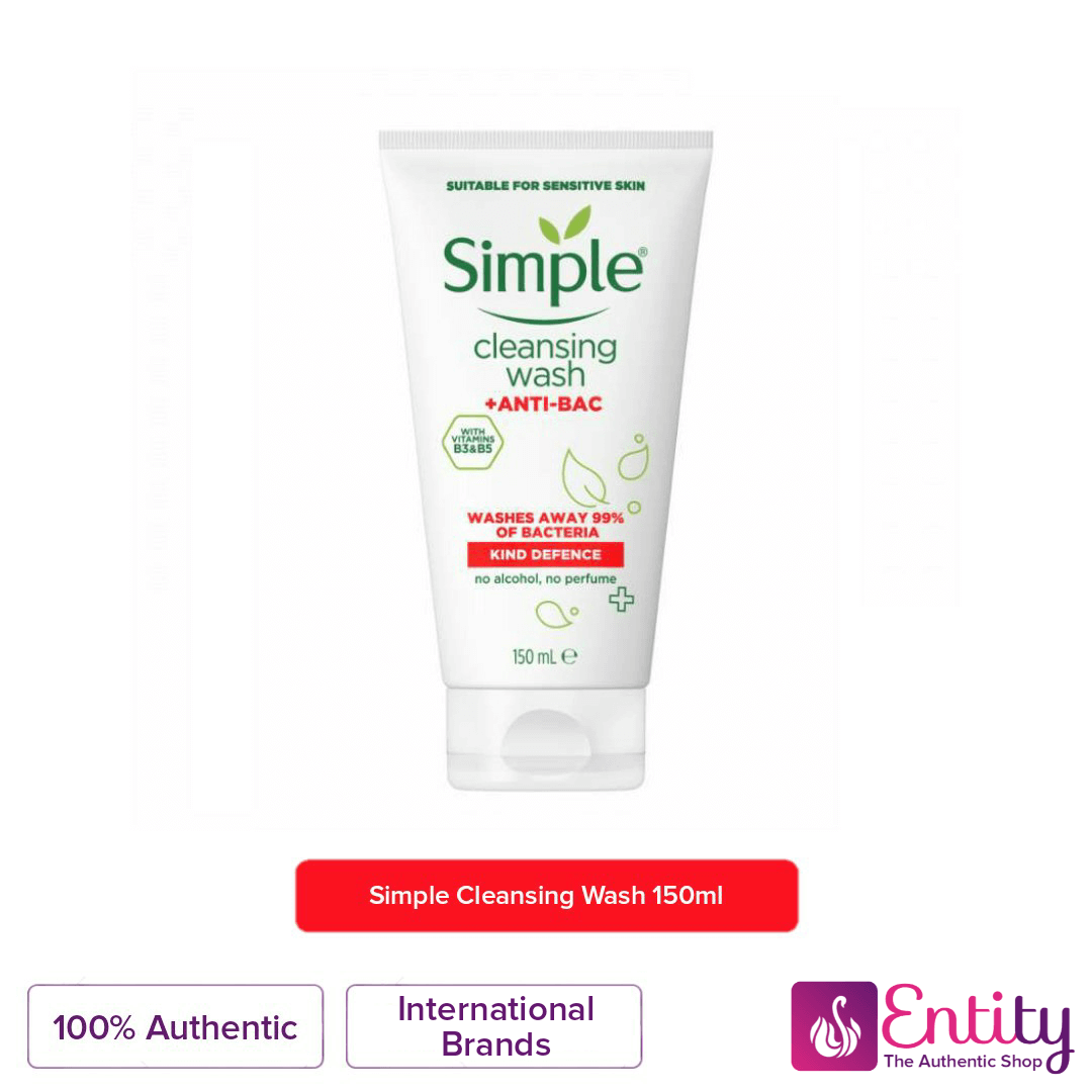 Simple Kind Defense + Anti-BAC Cleansing Face Wash 150ml