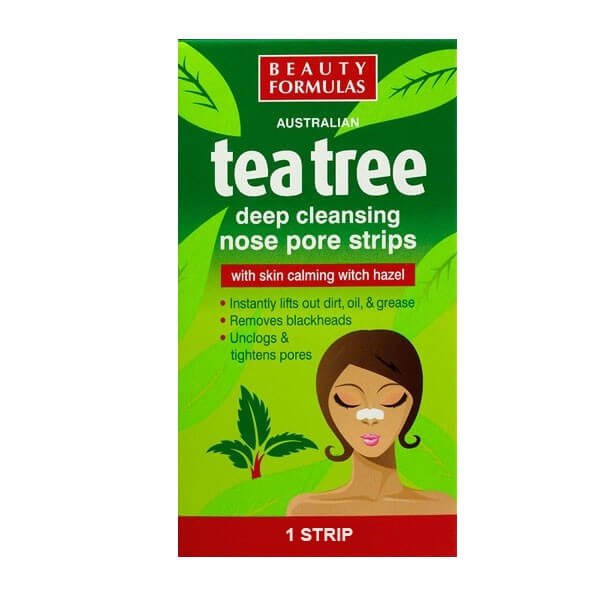 Beauty Formulas Tea Tree Deep Cleansing Nose Pore Strip - 6 pcs