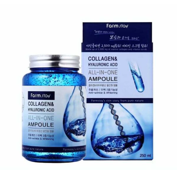 FARMSTAY Collagen & Hyaluronic Acid All in One Ampoule-250ml
