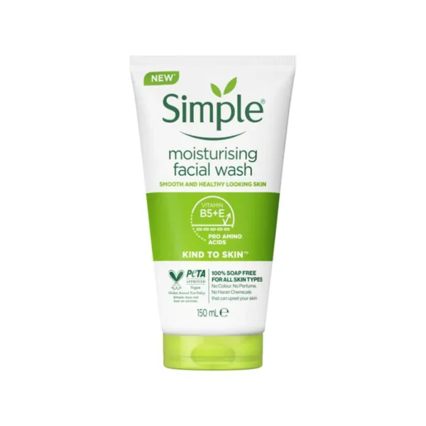 Try out the Simple Kind to Skin Moisturising Facial Wash (150ml) to rejuvenate and invigorate your skin, granting you a radiant, youthful complexion while gently purifying and hydrating. Get your own today and experience the difference!