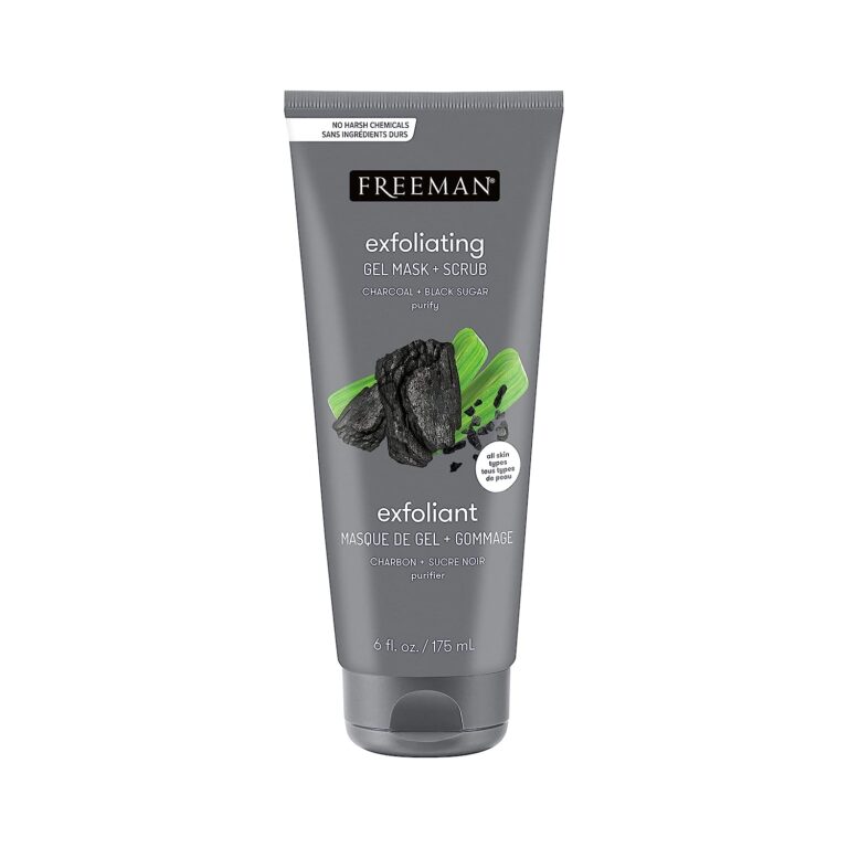 FREEMAN Polishing Charcoal And Black Sugar Gel Mask And Scrub (175ml)