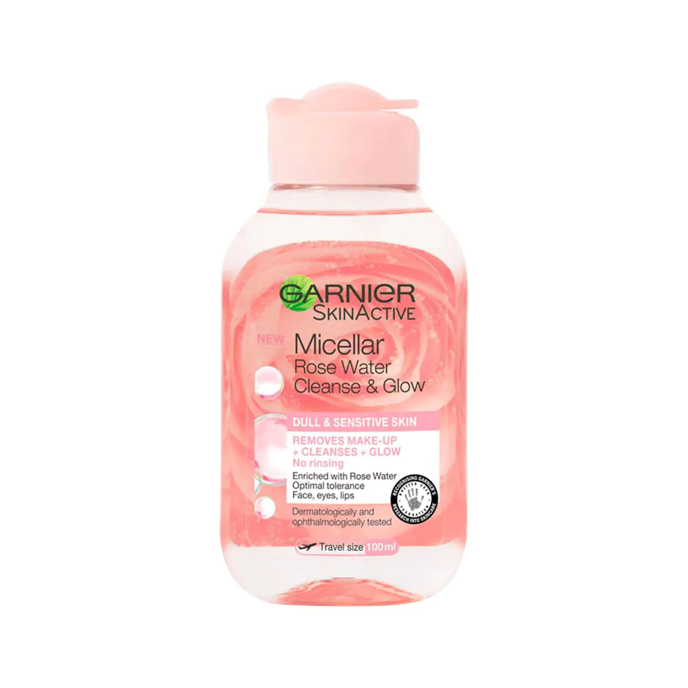 Garnier-Micellar-Rose-Water-Cleanse-amp-Glow-Micellar-Water Garnier Micellar Oil Infused Cleansing Water Dry & Sensitive Skin