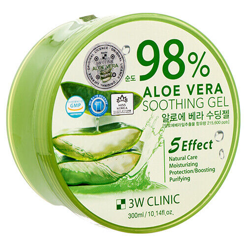 3W Clinic 98% Aloe Vera Soothing Gel