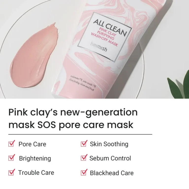 heimish All Clean Pink Clay Purifying Wash-Off Mask 150g