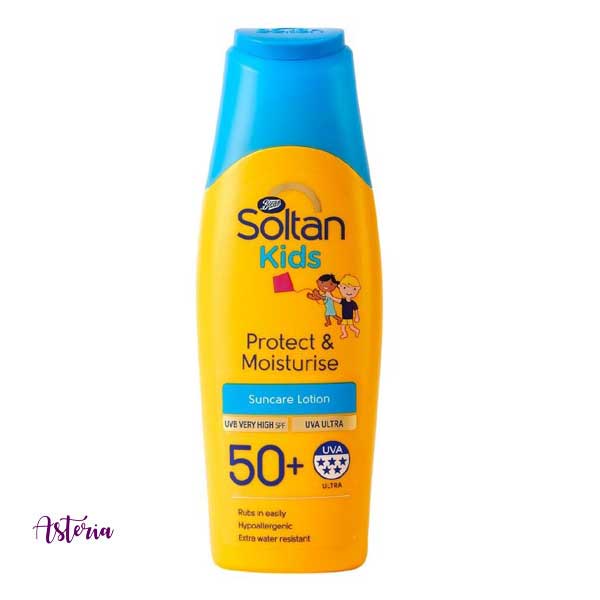 Boots Soltan Kids Protect & Moisturise Lotion SPF50+, 200 Ml