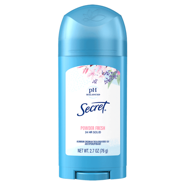 Secret Invisible Solid Anti-Perspirant/Deodorant pH Balanced Shower Fresh - 48g