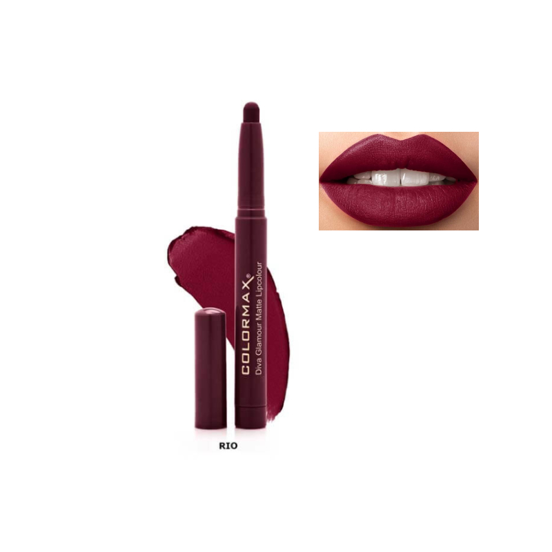 Colormax Diva Glamour Matte Lipcolour - Rio Colormax Diva Glamour Matte Lipcolour - Rio