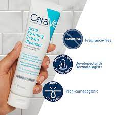 CeraVe Acne Foaming Cream Cleanser With 4% Benzoyl Peroxide 150ml