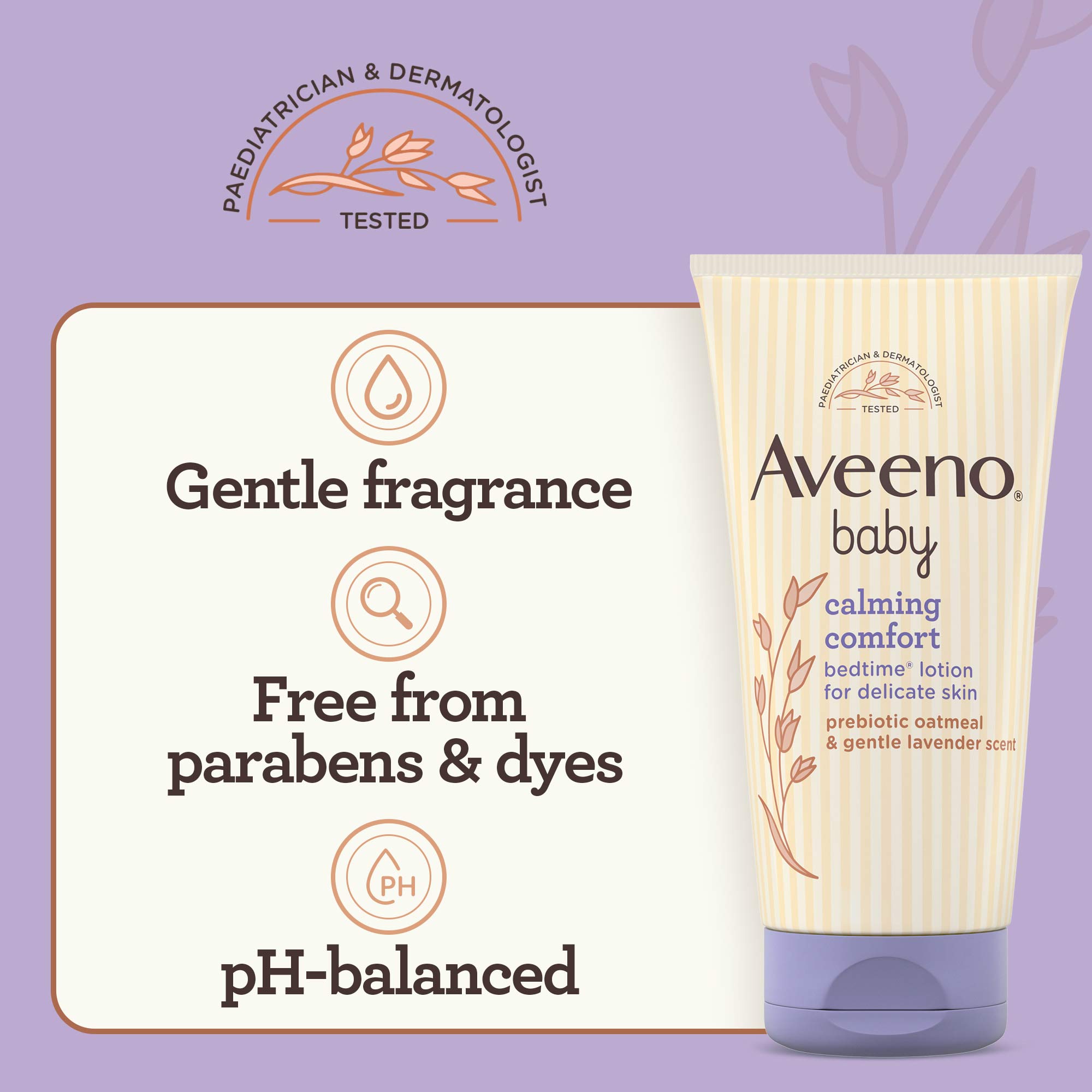 9014306-aveeno-baby-calming-comfort-lotion-150ml-si-04 Aveeno Baby Calming Comfort Bedtime Lotion