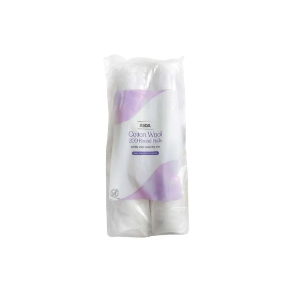 asda cotton wool 200 round pads