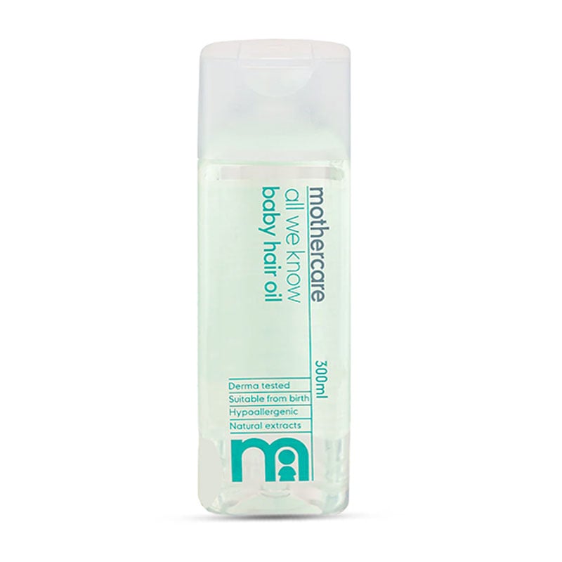 format=auto Mothercare All We Know Baby Hair Oil 300ml - Image 1