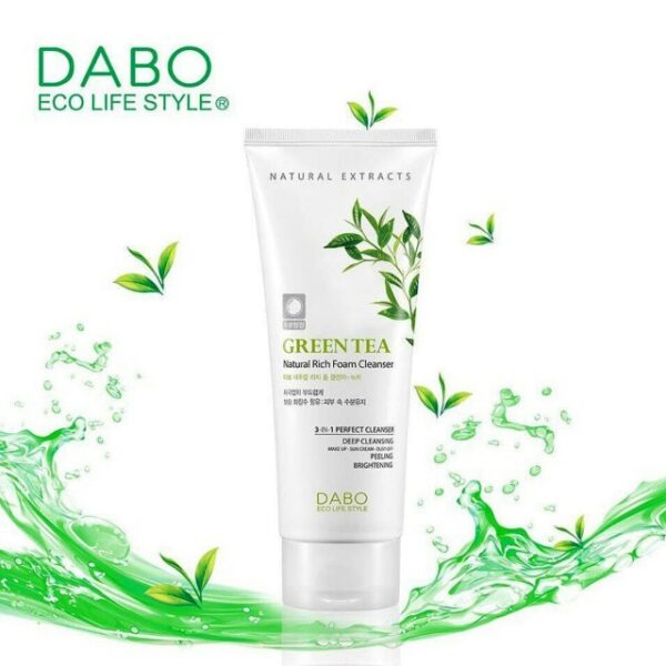 DABO GREEN TEA NATURAL RICH FOAM CLEANSER 180ML