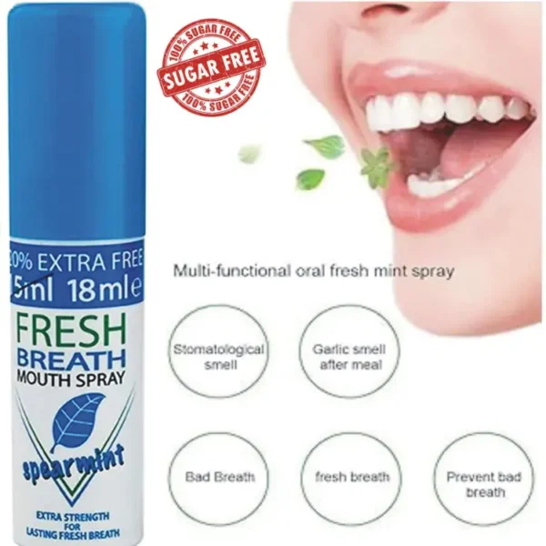 Fresh Breath Freshener Oral Spray – Spearmint (18ml)