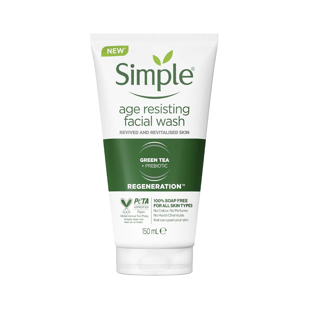 Simple-Regeneration-Age-Resisting-Facial-Wash1 Simple Regeneration Age Resisting Facial Wash 150ml - Image 1