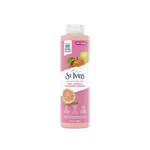 St. Ives Pink Lemon & Mandarin Orange Exfoliating Body Wash 650 ml