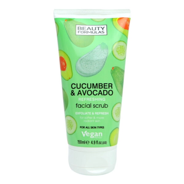 Beauty Formulas Cucumber & Avocado Facial Scrub -150ml