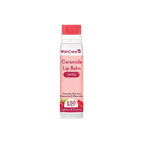 WishCare Ceramide Lip Balm with SPF 50 PA+++ (Tinted) Size: 5gm